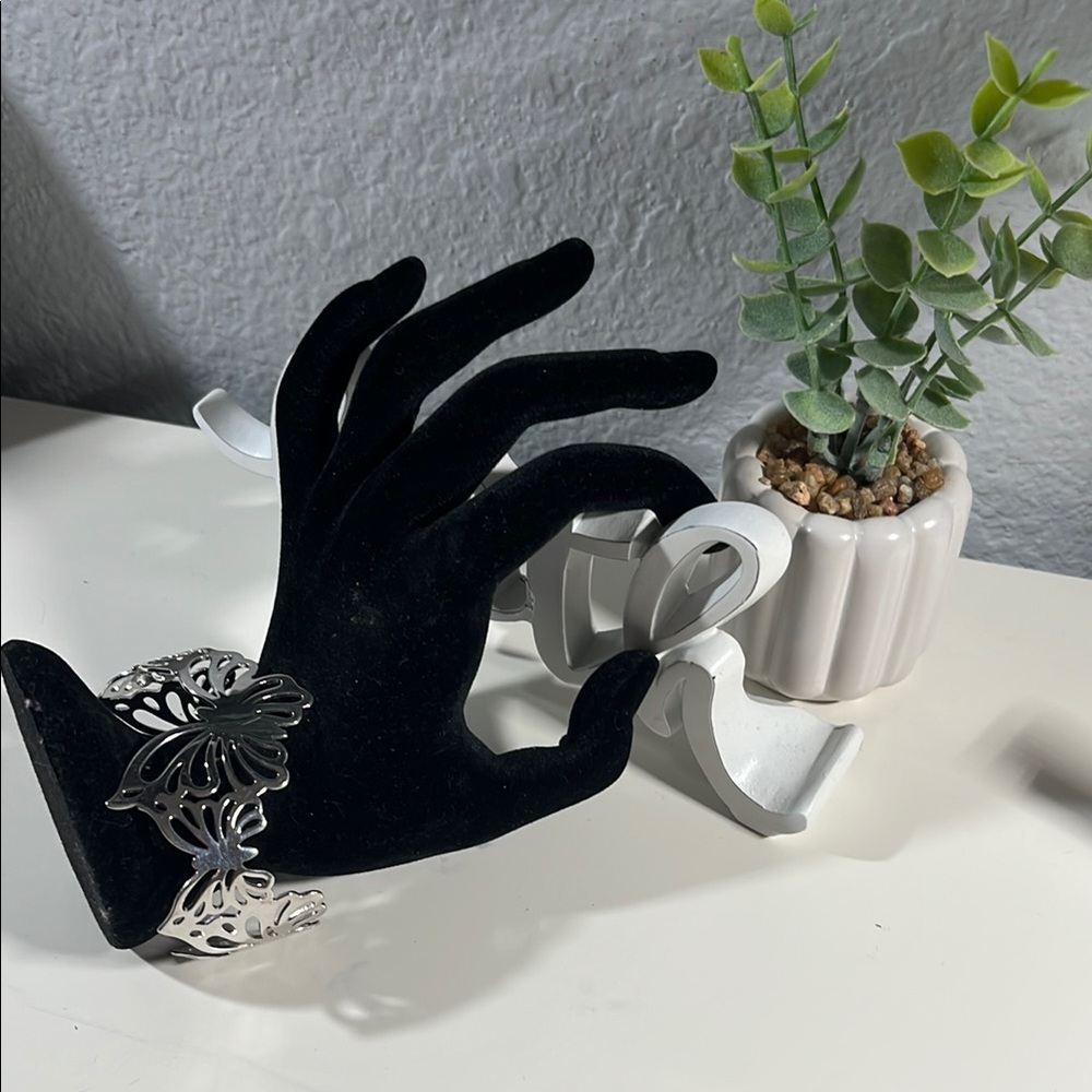 Sterling Silver Butterfly Cuff Bracelet